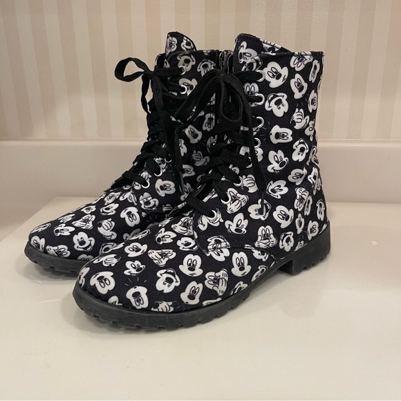 Disney Mickey Mouse Printed Zippered Ankle Boots - Picture 5 of 16